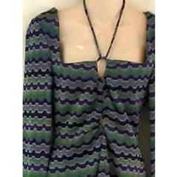 NEW ZARA Women’s X-Small Vintage Inspired 90's Geometric Knit Dress - Picture 6 of 6